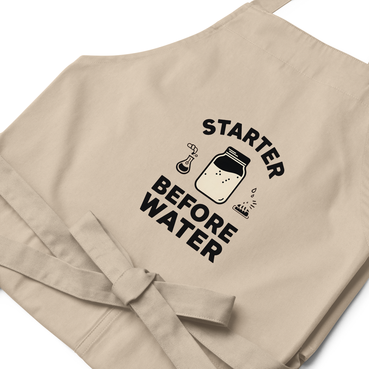 Starter Before Water | Baker’s Priority Apron Kitchen & Baking Gear > Aprons ZomaModa