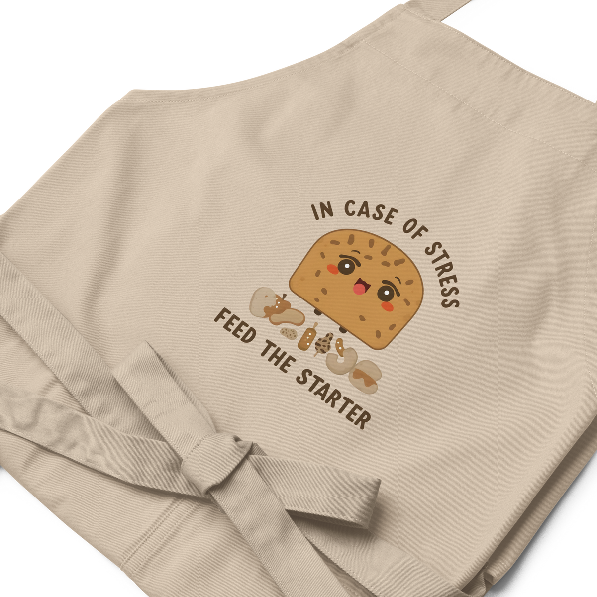 In Case of Stress, Feed The Starter | Comfort Baker Apron Kitchen & Baking Gear > Aprons ZomaModa