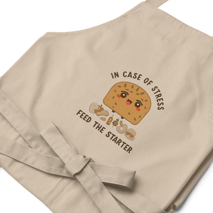 In Case of Stress, Feed The Starter | Comfort Baker Apron Kitchen & Baking Gear > Aprons ZomaModa