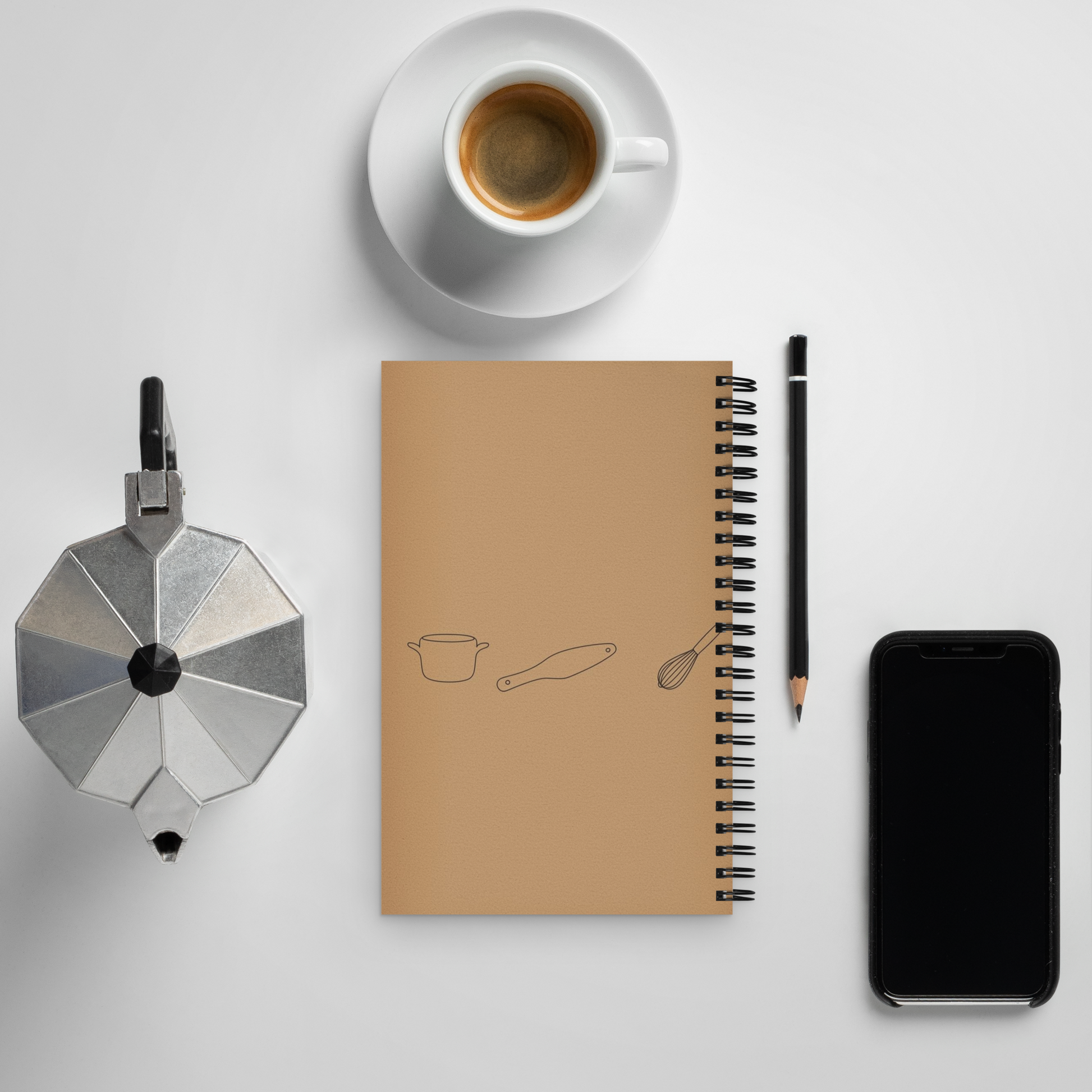 Rustic Kitchen Tools | Spiral notebook Stationery & Gifts > Notebooks & Journals ZomaModa