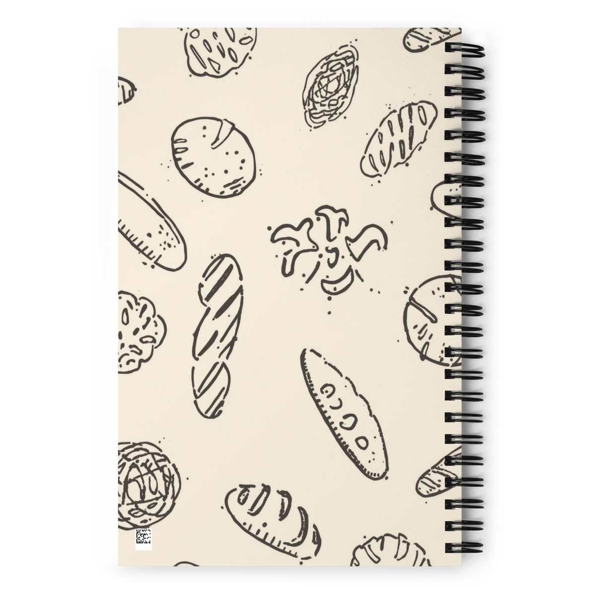 Rustic Bread Pattern | Spiral notebook Stationery & Gifts > Notebooks & Journals ZomaModa