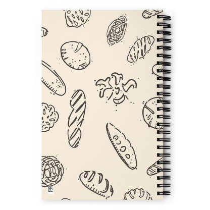 Rustic Bread Pattern | Spiral notebook Stationery & Gifts > Notebooks & Journals ZomaModa