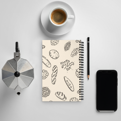 Rustic Bread Pattern | Spiral notebook Stationery & Gifts > Notebooks & Journals ZomaModa