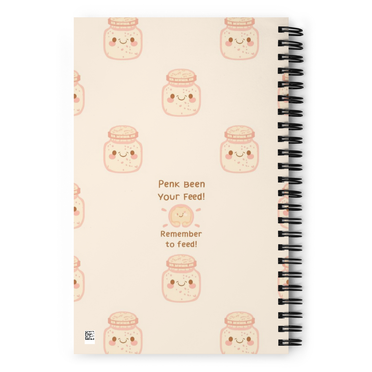 Cute Sourdough Starter Jar | Spiral notebook Stationery & Gifts > Notebooks & Journals ZomaModa