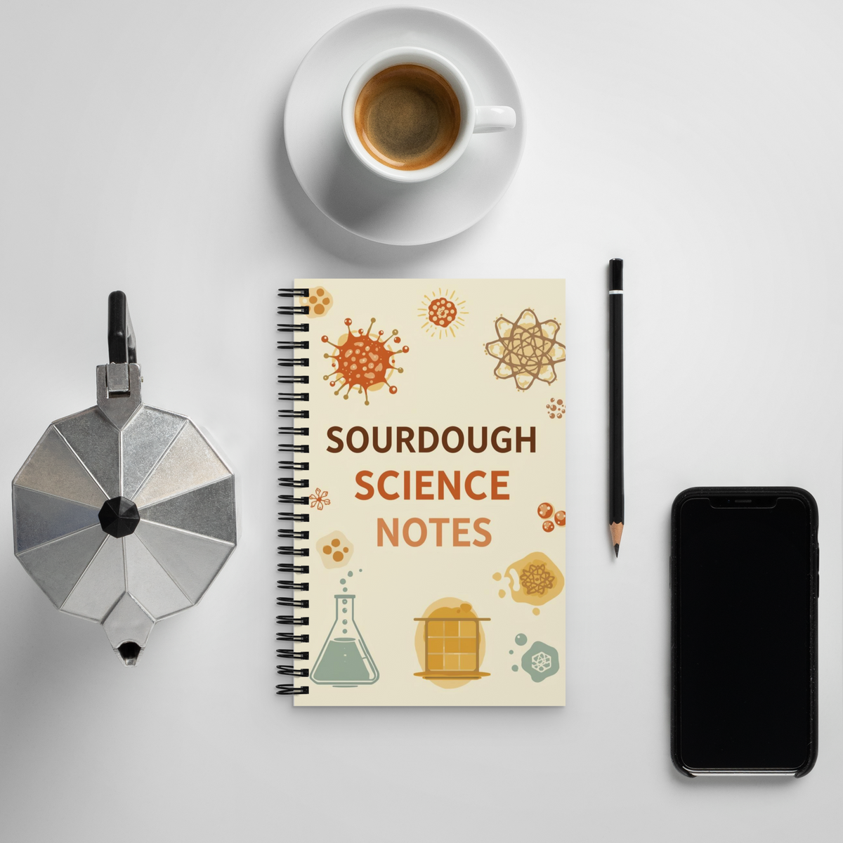 Sourdough Science | Spiral notebook Stationery & Gifts > Notebooks & Journals ZomaModa