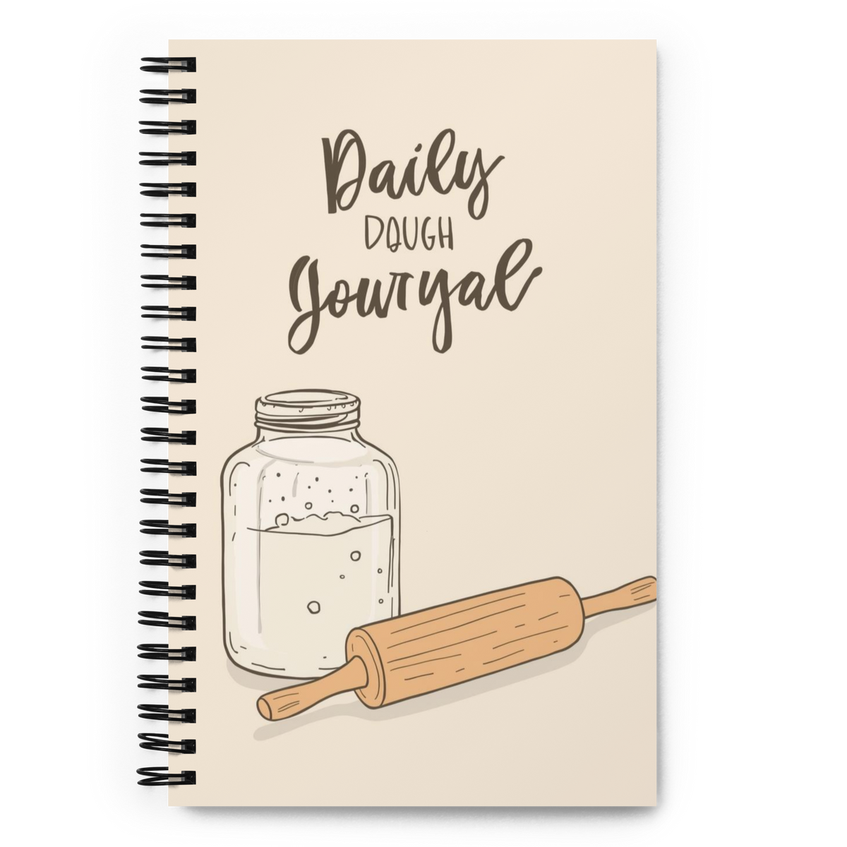 Daily Dough Journal | Spiral notebook Default Title Stationery & Gifts > Notebooks & Journals ZomaModa