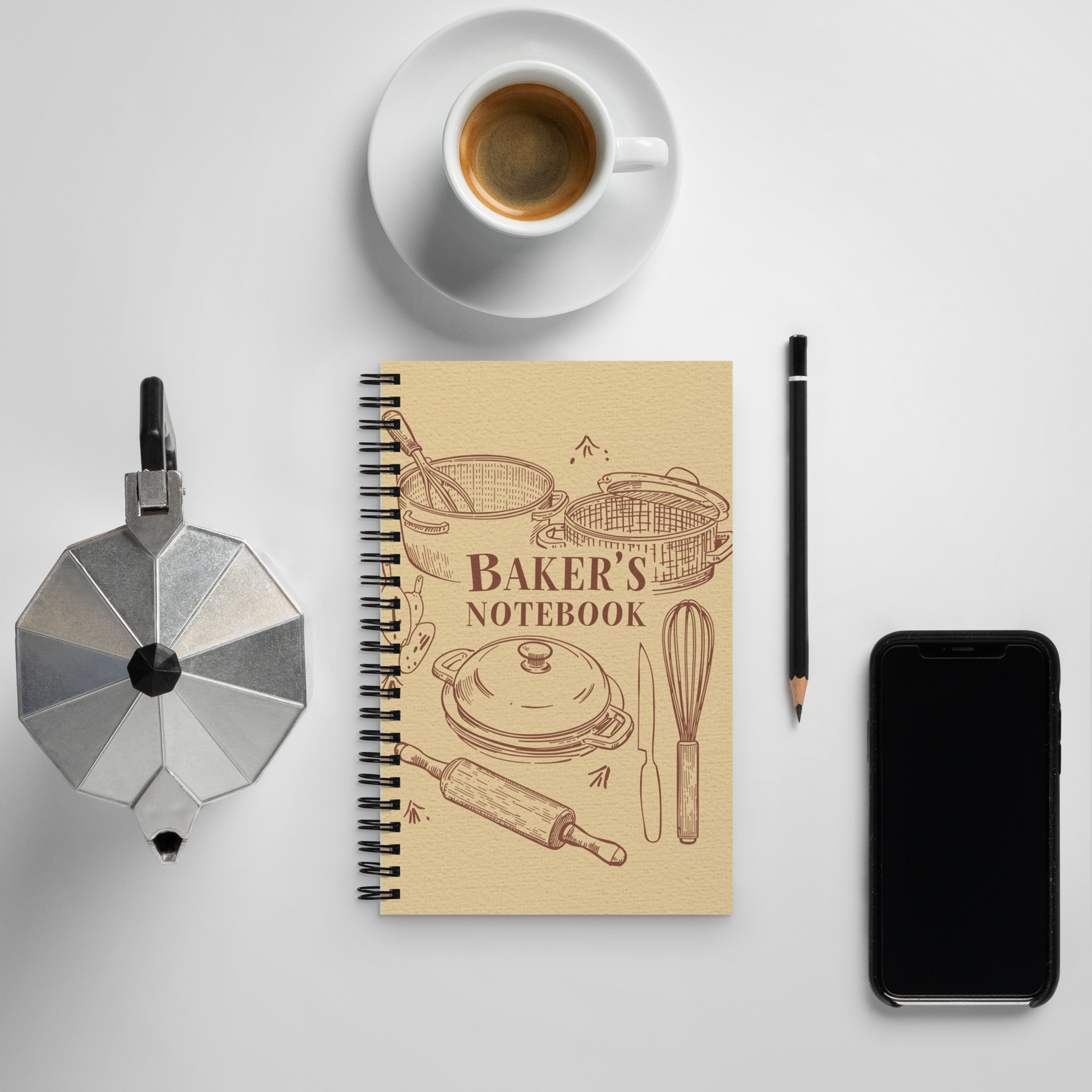 Rustic Kitchen Tools | Spiral notebook Stationery & Gifts > Notebooks & Journals ZomaModa