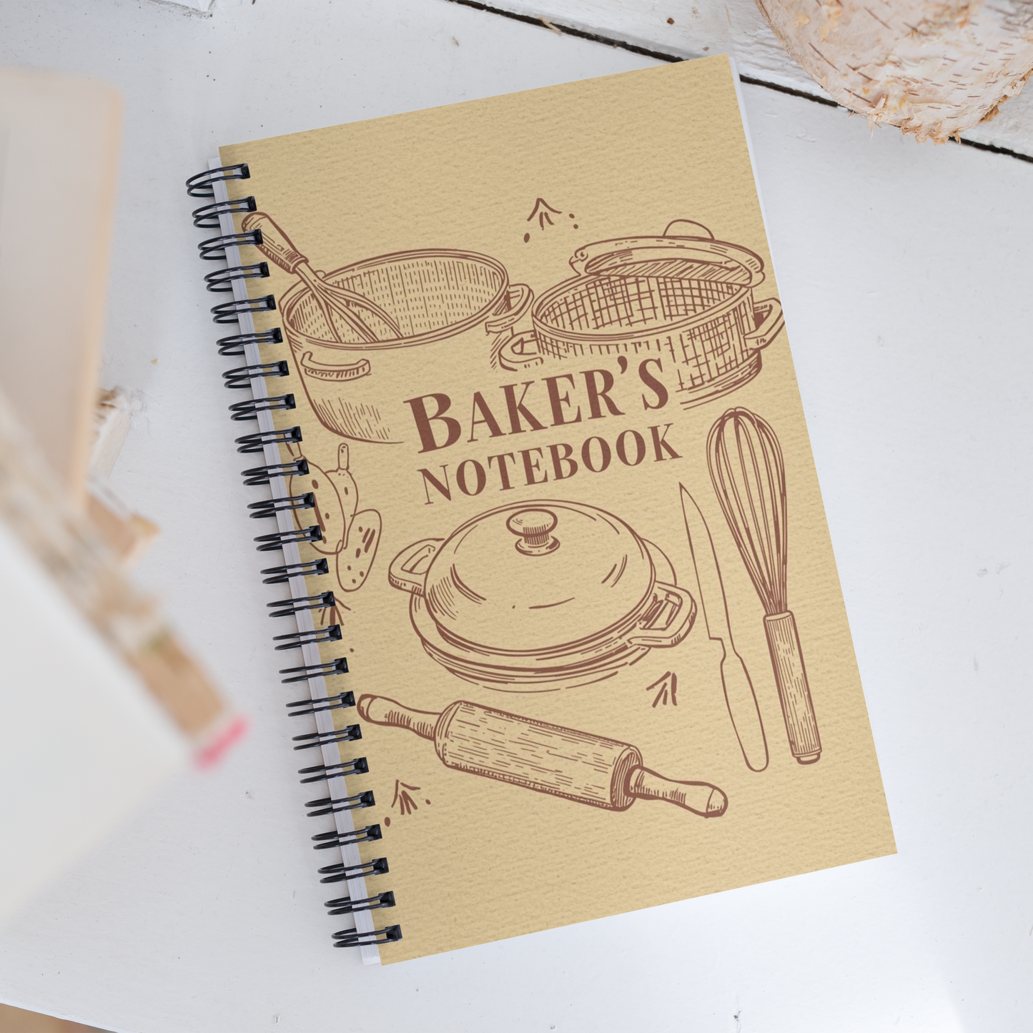 Rustic Kitchen Tools | Spiral notebook Stationery & Gifts > Notebooks & Journals ZomaModa