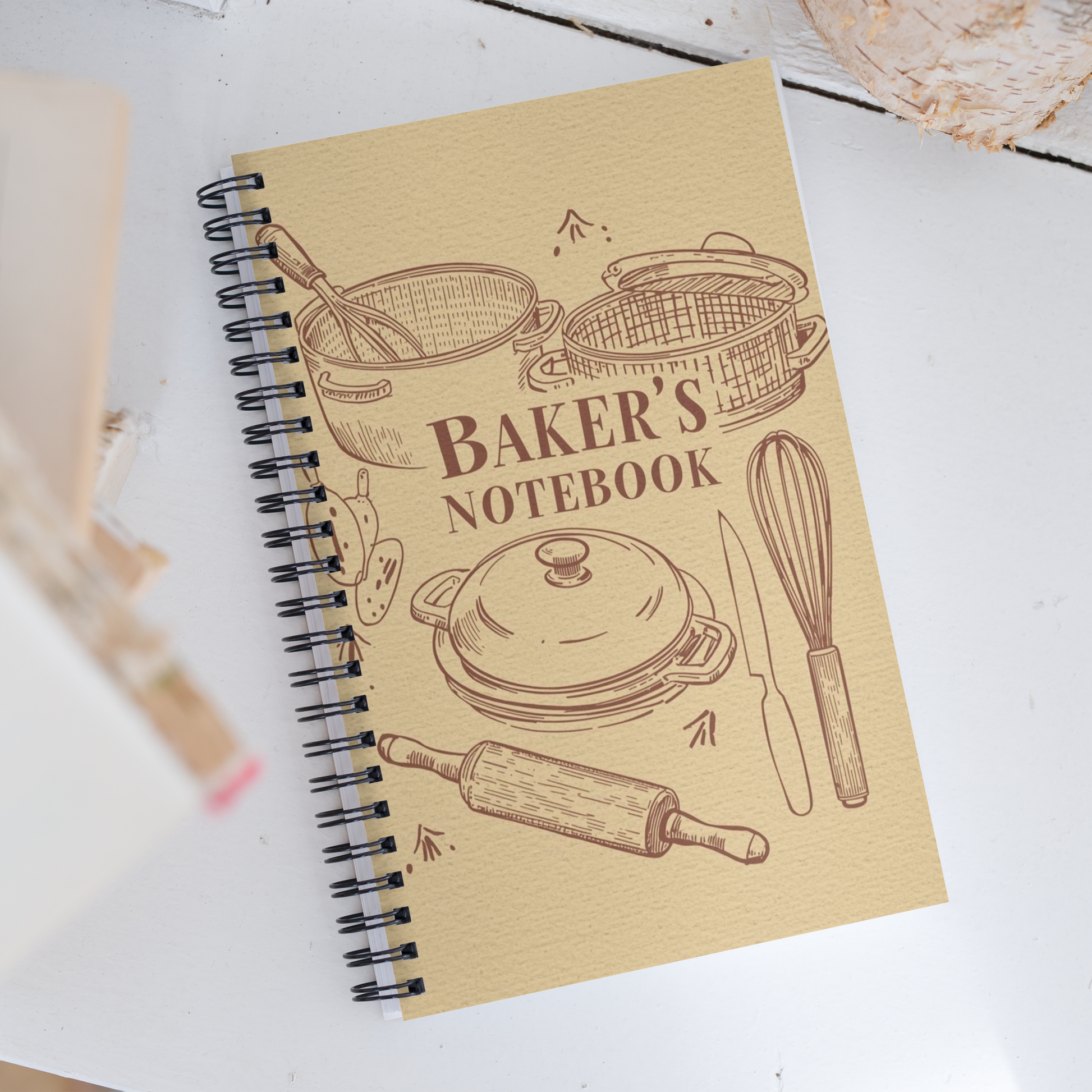 Rustic Kitchen Tools | Spiral notebook Stationery & Gifts > Notebooks & Journals ZomaModa