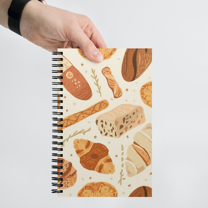 Rustic Bread Pattern | Spiral notebook Stationery & Gifts > Notebooks & Journals ZomaModa