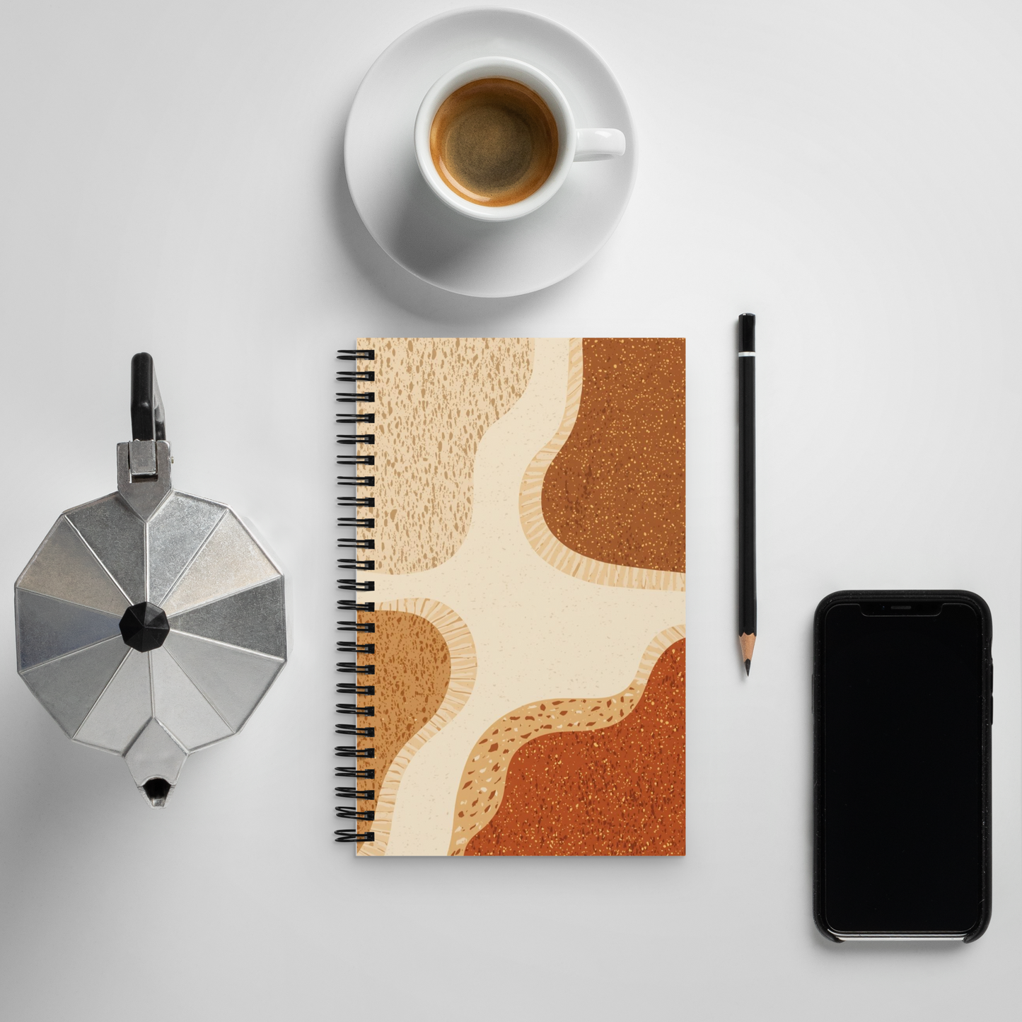 Abstract Bread Art | Spiral notebook Stationery & Gifts > Notebooks & Journals ZomaModa