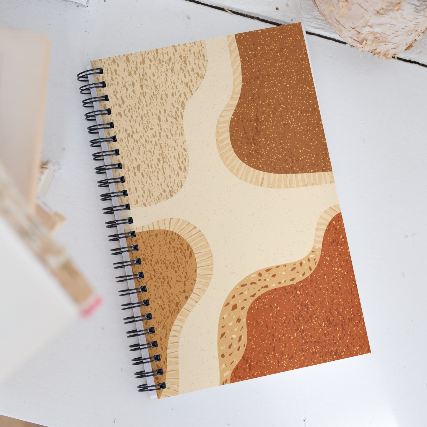 Abstract Bread Art | Spiral notebook Stationery & Gifts > Notebooks & Journals ZomaModa