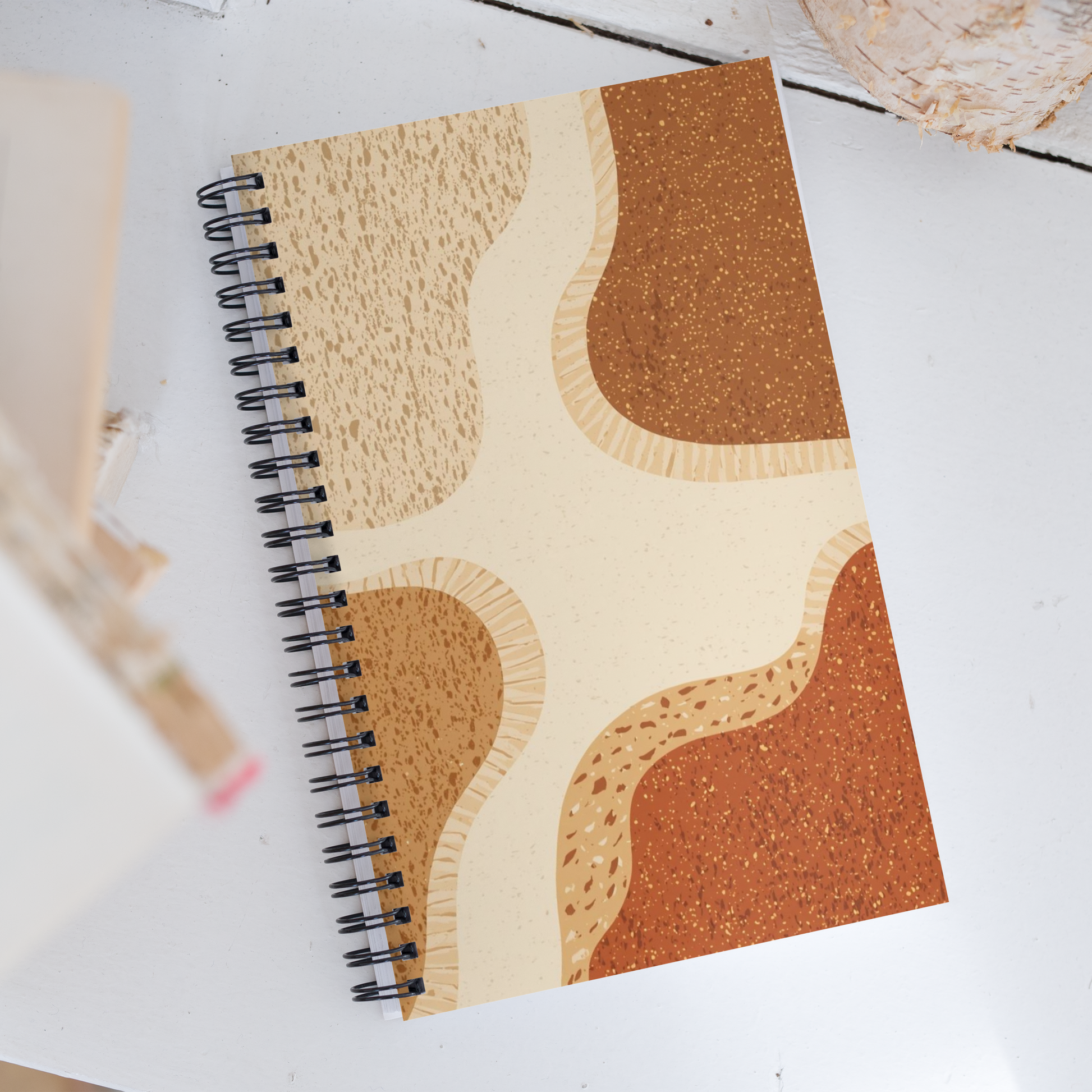Abstract Bread Art | Spiral notebook Stationery & Gifts > Notebooks & Journals ZomaModa