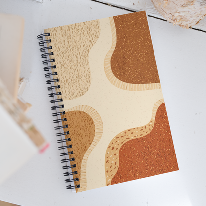 Abstract Bread Art | Spiral notebook Stationery & Gifts > Notebooks & Journals ZomaModa