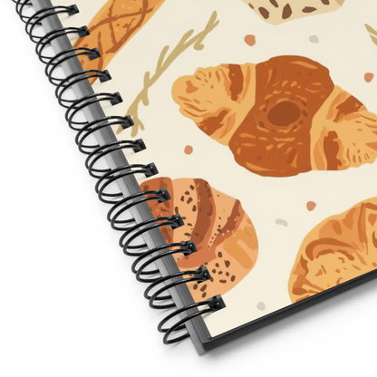 Rustic Bread Pattern | Spiral notebook Stationery & Gifts > Notebooks & Journals ZomaModa