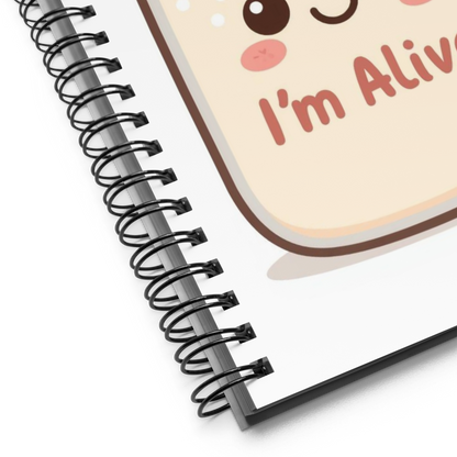 Cute Sourdough Starter Jar | Spiral notebook Stationery & Gifts > Notebooks & Journals ZomaModa