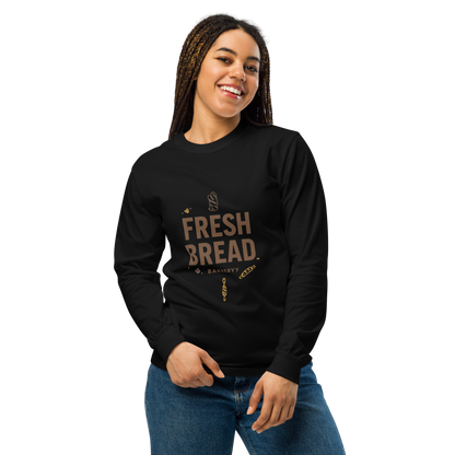 Eat Sleep Bake Repeat | Garment-dyed heavyweight long-sleeve shirt Apparel > Long Sleeve Shirts ZomaModa