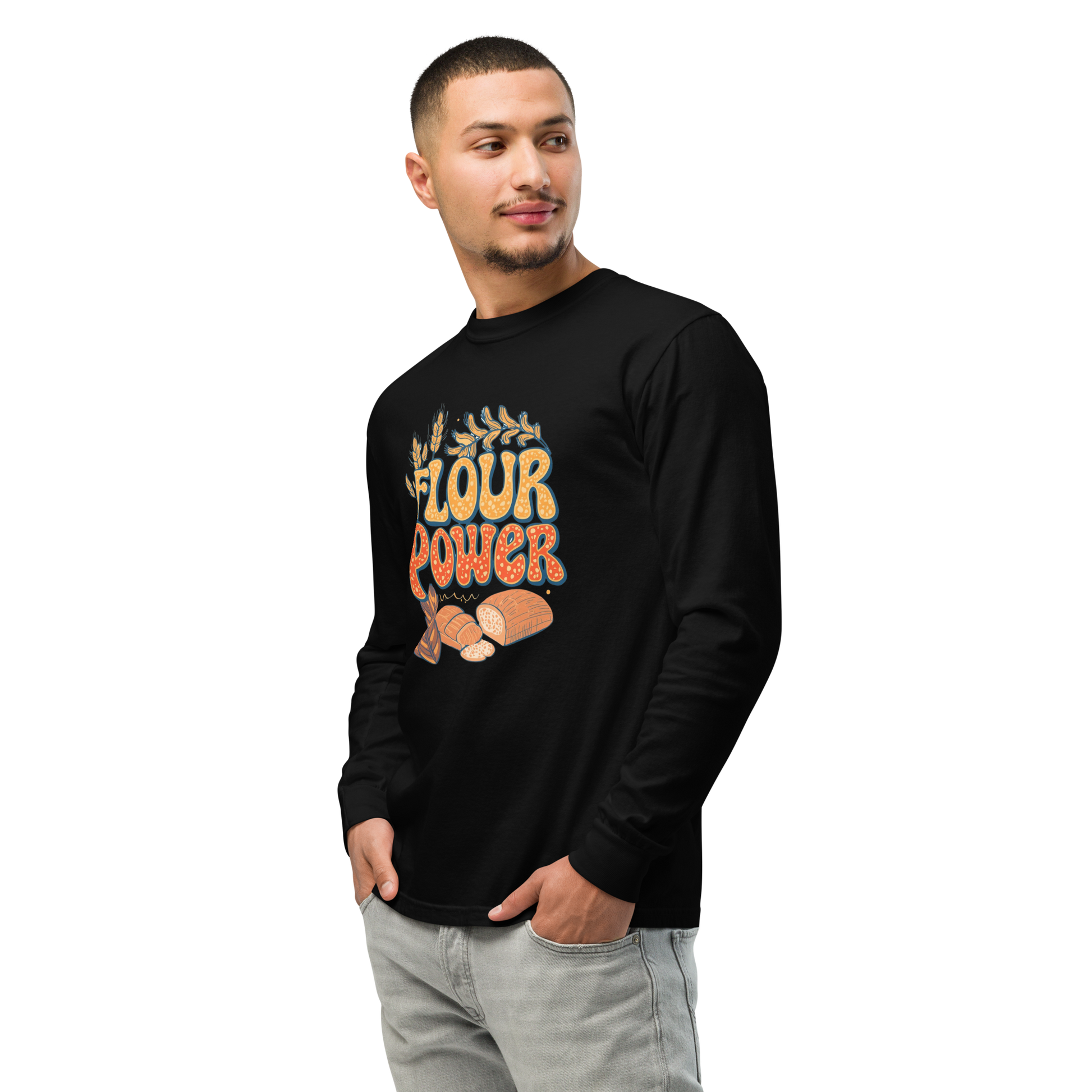 Flour Power | Garment-dyed heavyweight long-sleeve shirt Apparel > Long Sleeve Shirts ZomaModa