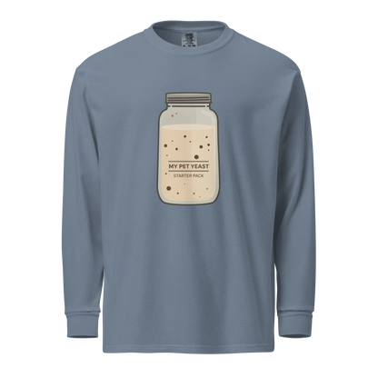 Starter Pack | Garment-dyed heavyweight long-sleeve shirt Blue Jean Apparel > Long Sleeve Shirts ZomaModa