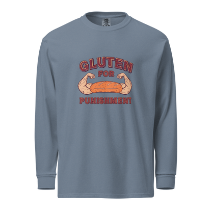 Gluten for Punishment | Garment-dyed heavyweight long-sleeve shirt Blue Jean Apparel > Long Sleeve Shirts ZomaModa