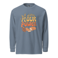 Flour Power | Garment-dyed heavyweight long-sleeve shirt Blue Jean Long Sleeve Shirts ZomaModa