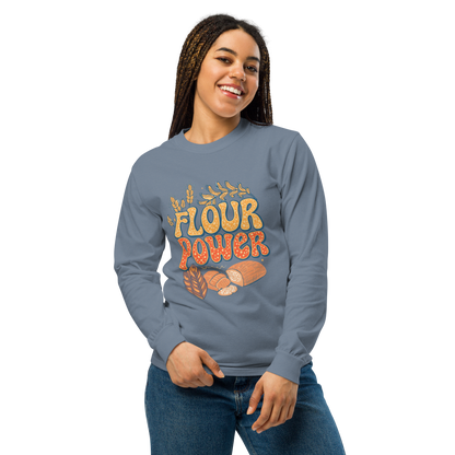 Flour Power | Garment-dyed heavyweight long-sleeve shirt Apparel > Long Sleeve Shirts ZomaModa