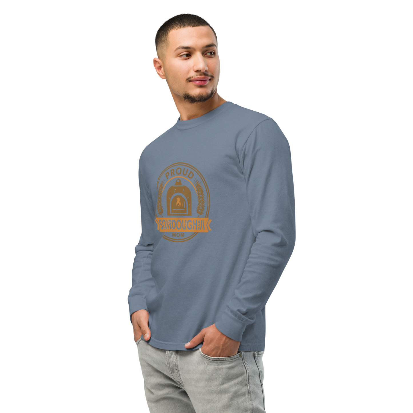 Sourdough Mom | Garment-dyed heavyweight long-sleeve shirt Apparel > Long Sleeve Shirts ZomaModa