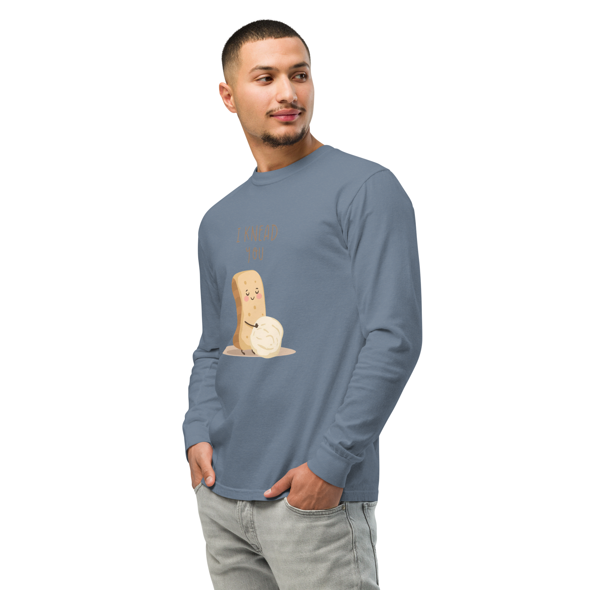 I Knead You | Garment-dyed heavyweight long-sleeve shirt Apparel > Long Sleeve Shirts ZomaModa