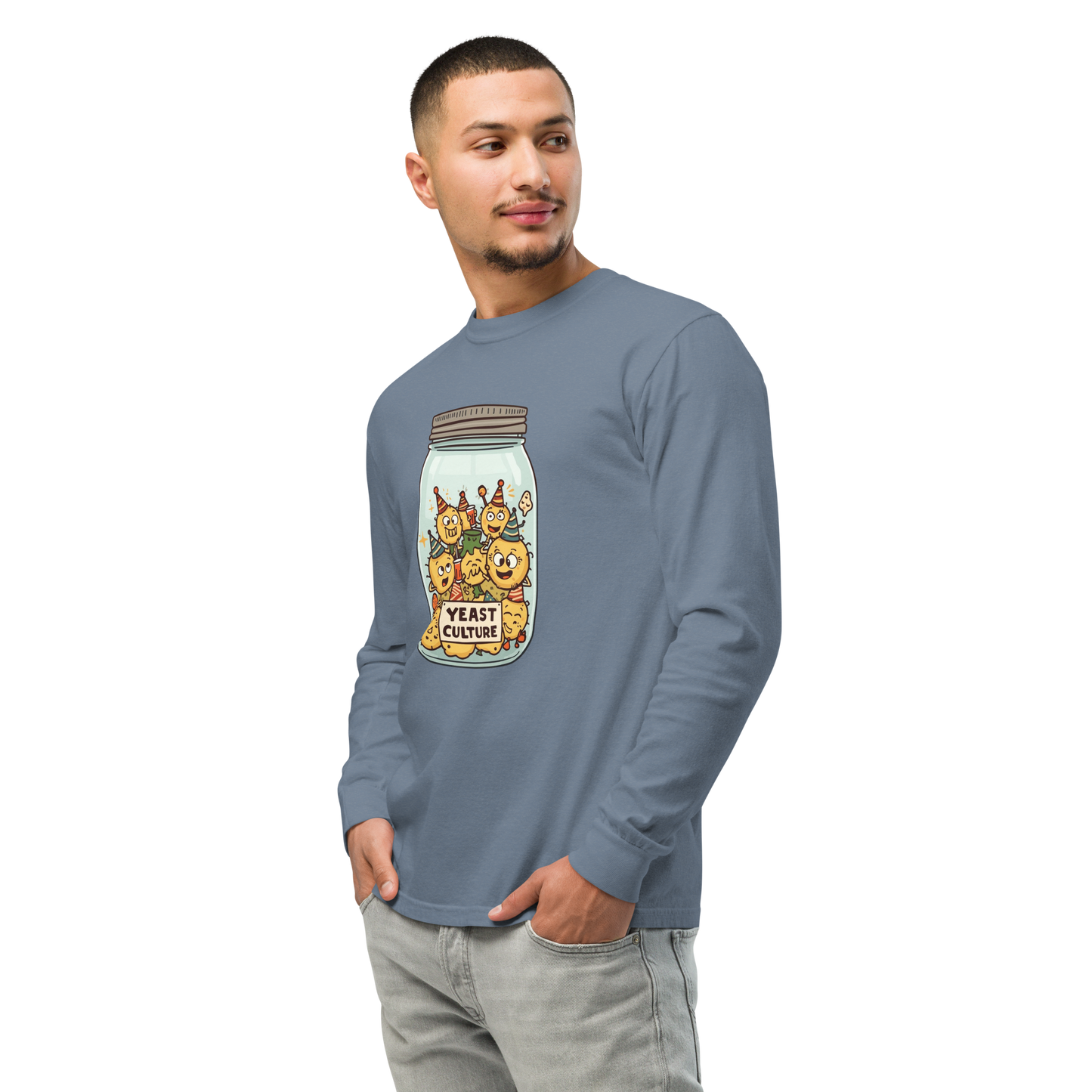 Wild Yeast, Wild Life | Garment-dyed heavyweight long-sleeve shirt Apparel > Long Sleeve Shirts ZomaModa
