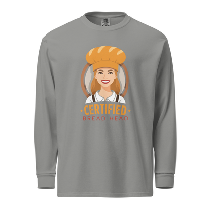 Certified Bread Head | Garment-dyed heavyweight long-sleeve shirt Grey Apparel > Long Sleeve Shirts ZomaModa