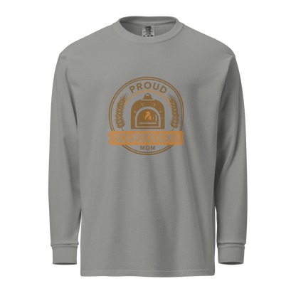Sourdough Mom | Garment-dyed heavyweight long-sleeve shirt Grey Apparel > Long Sleeve Shirts ZomaModa