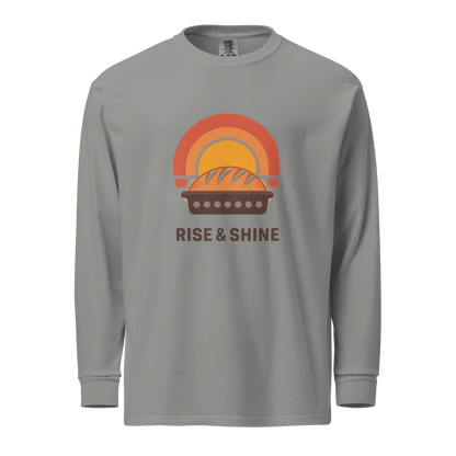 Rise & Shine | Garment-dyed heavyweight long-sleeve shirt Grey Apparel > Long Sleeve Shirts ZomaModa