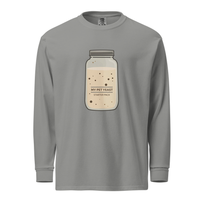 Starter Pack | Garment-dyed heavyweight long-sleeve shirt Grey Apparel > Long Sleeve Shirts ZomaModa