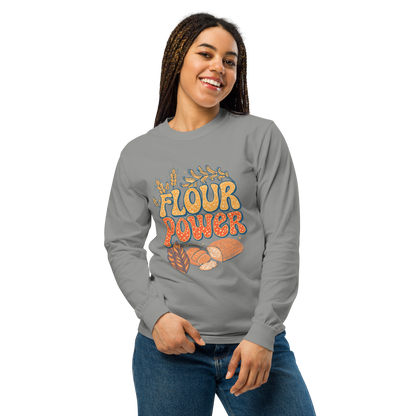 Flour Power | Garment-dyed heavyweight long-sleeve shirt Apparel > Long Sleeve Shirts ZomaModa