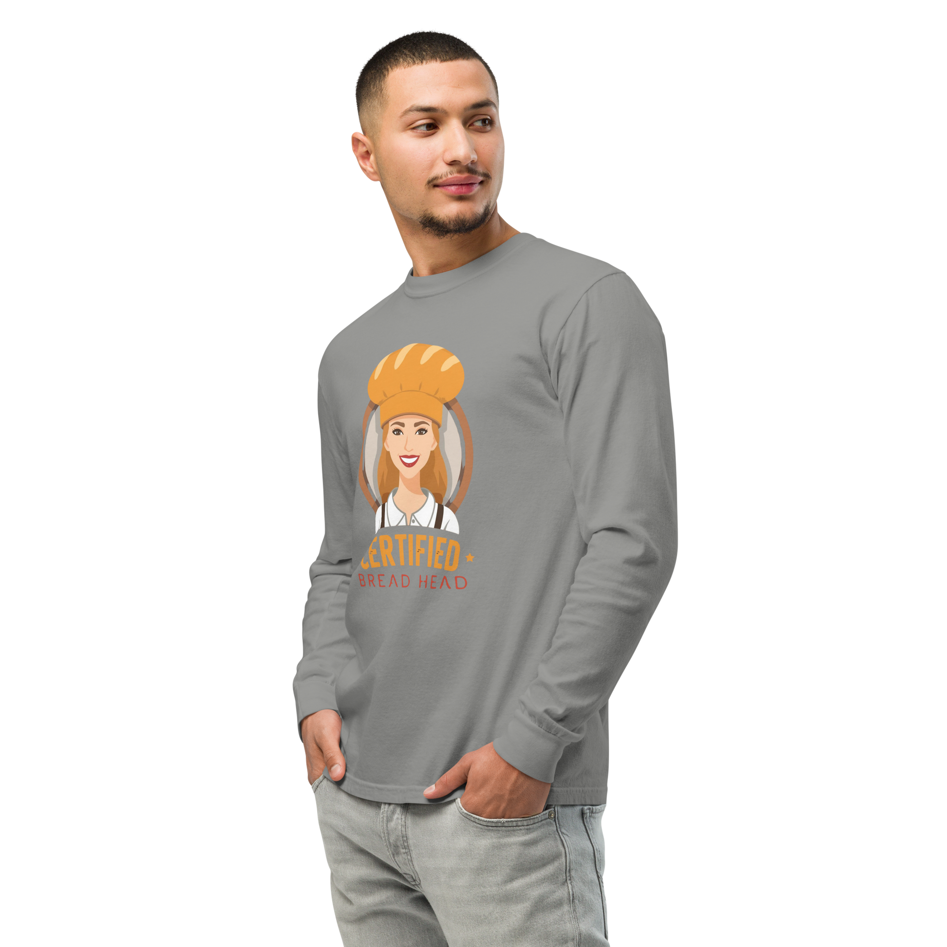 Certified Bread Head | Garment-dyed heavyweight long-sleeve shirt Apparel > Long Sleeve Shirts ZomaModa