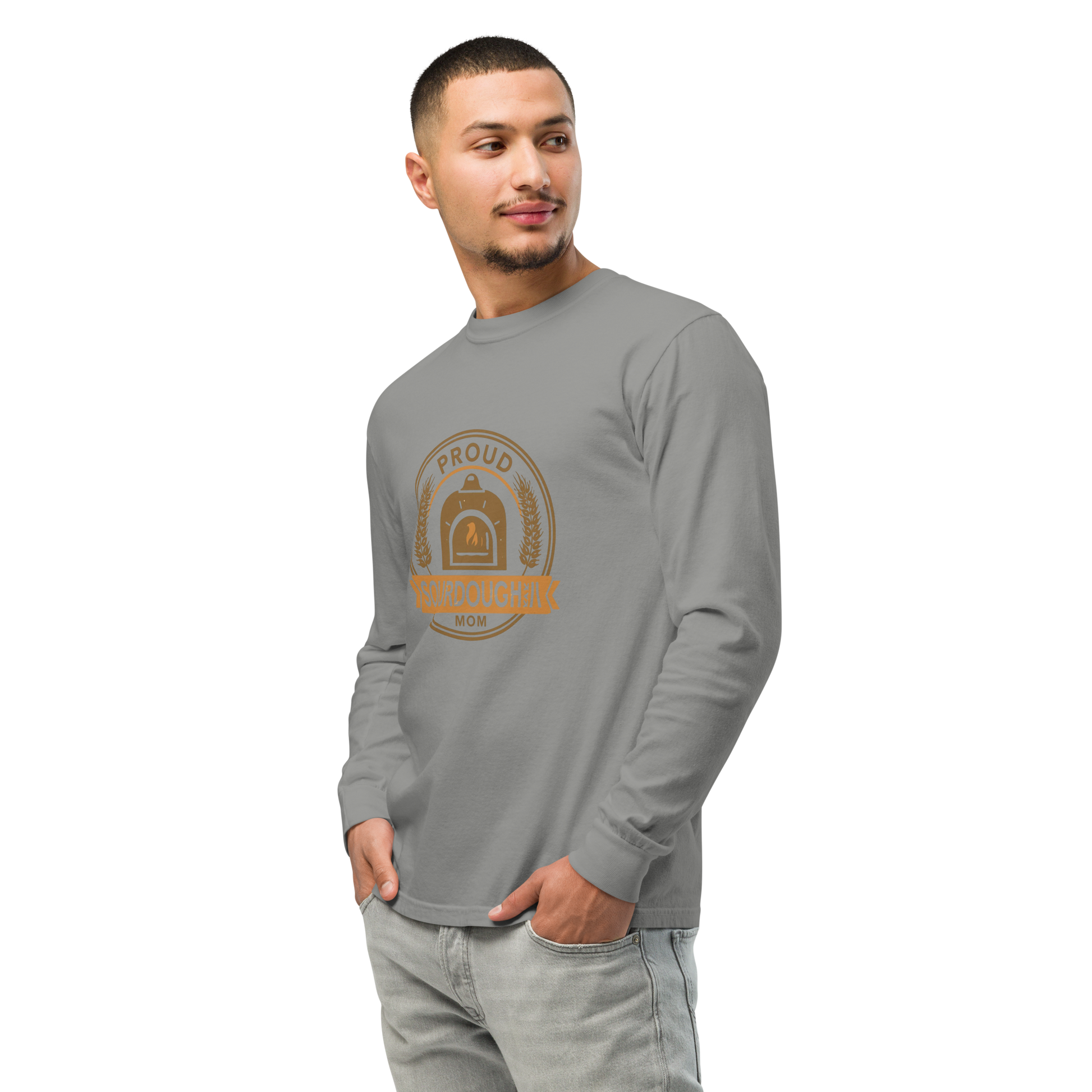 Sourdough Mom | Garment-dyed heavyweight long-sleeve shirt Apparel > Long Sleeve Shirts ZomaModa