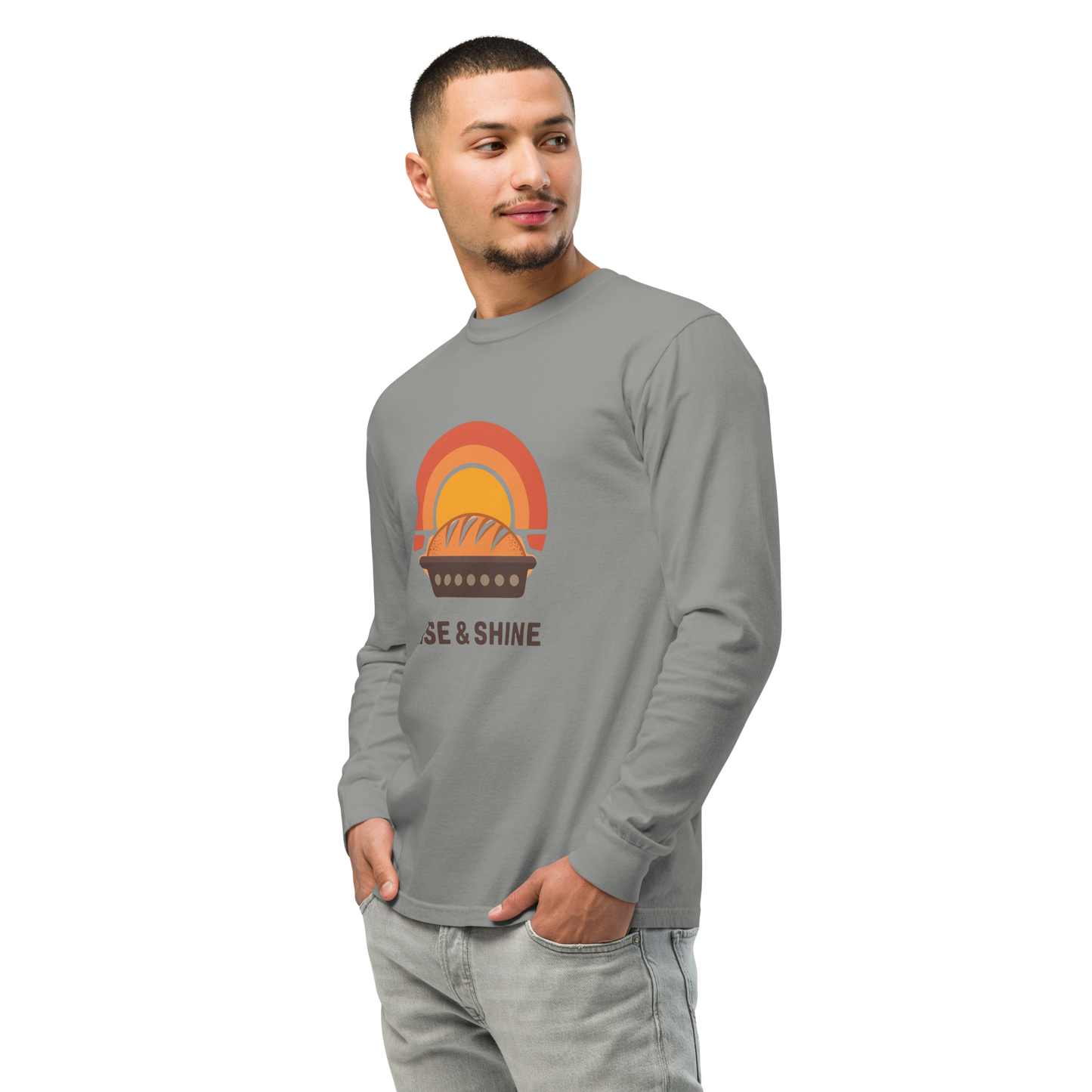 Rise & Shine | Garment-dyed heavyweight long-sleeve shirt Apparel > Long Sleeve Shirts ZomaModa
