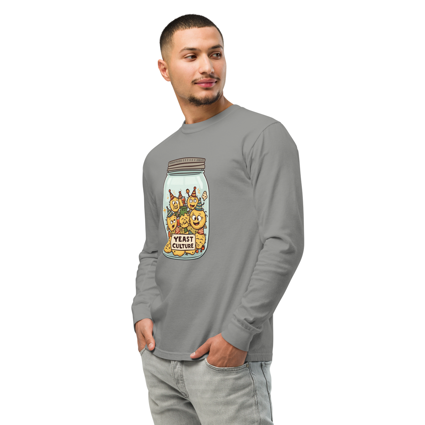 Wild Yeast, Wild Life | Garment-dyed heavyweight long-sleeve shirt Apparel > Long Sleeve Shirts ZomaModa