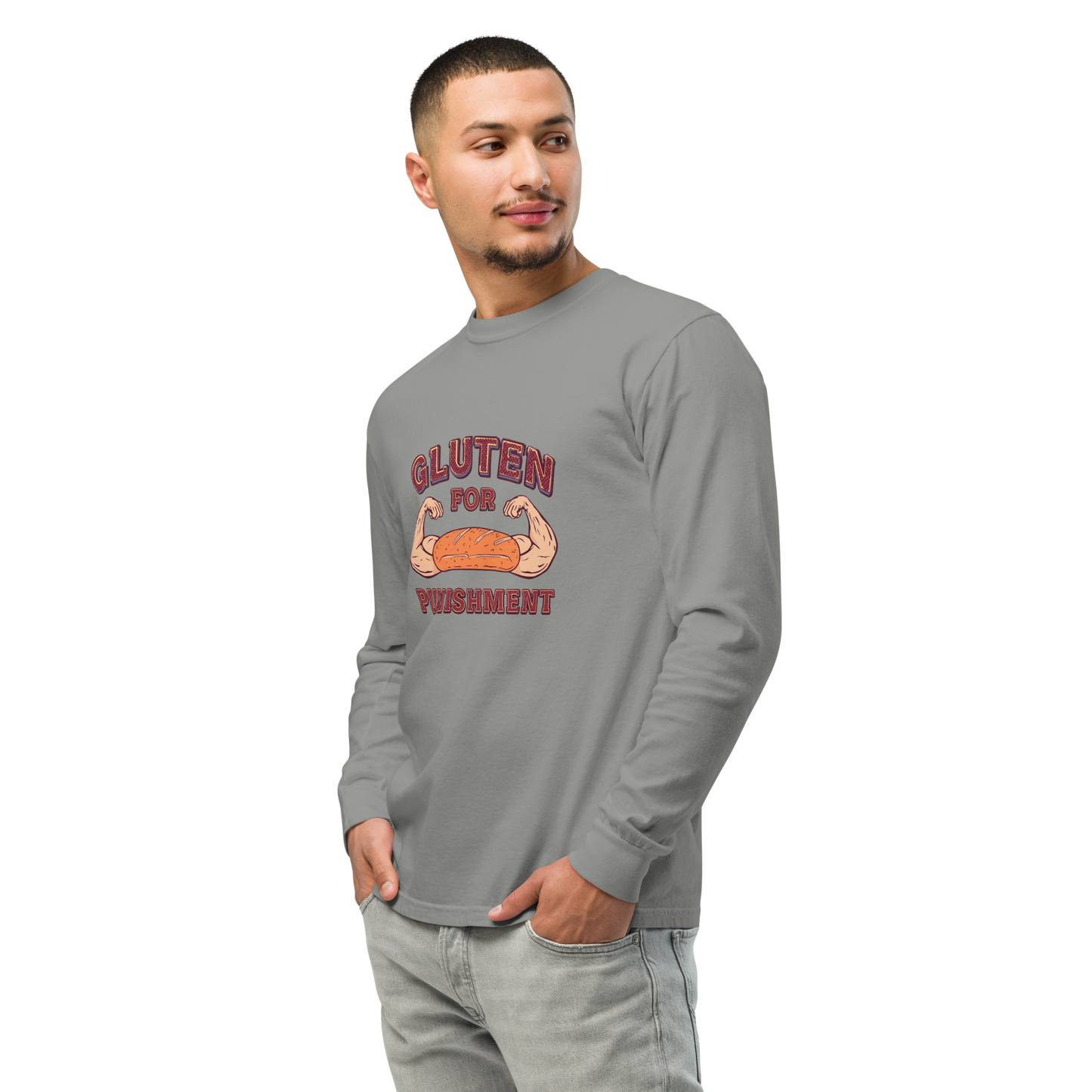 Gluten for Punishment | Garment-dyed heavyweight long-sleeve shirt Apparel > Long Sleeve Shirts ZomaModa