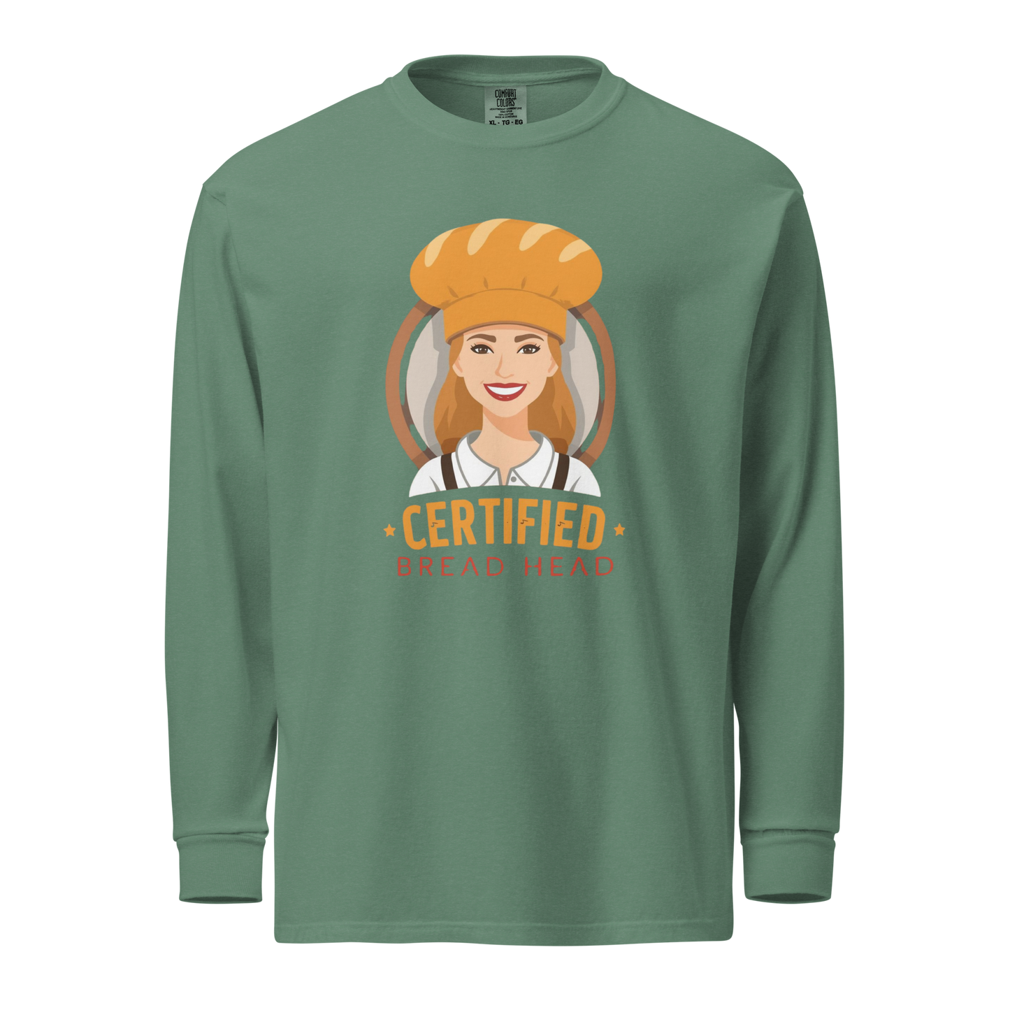 Certified Bread Head | Garment-dyed heavyweight long-sleeve shirt Light Green Apparel > Long Sleeve Shirts ZomaModa