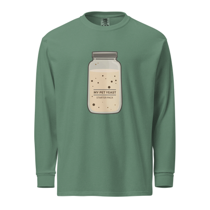 Starter Pack | Garment-dyed heavyweight long-sleeve shirt Light Green Apparel > Long Sleeve Shirts ZomaModa