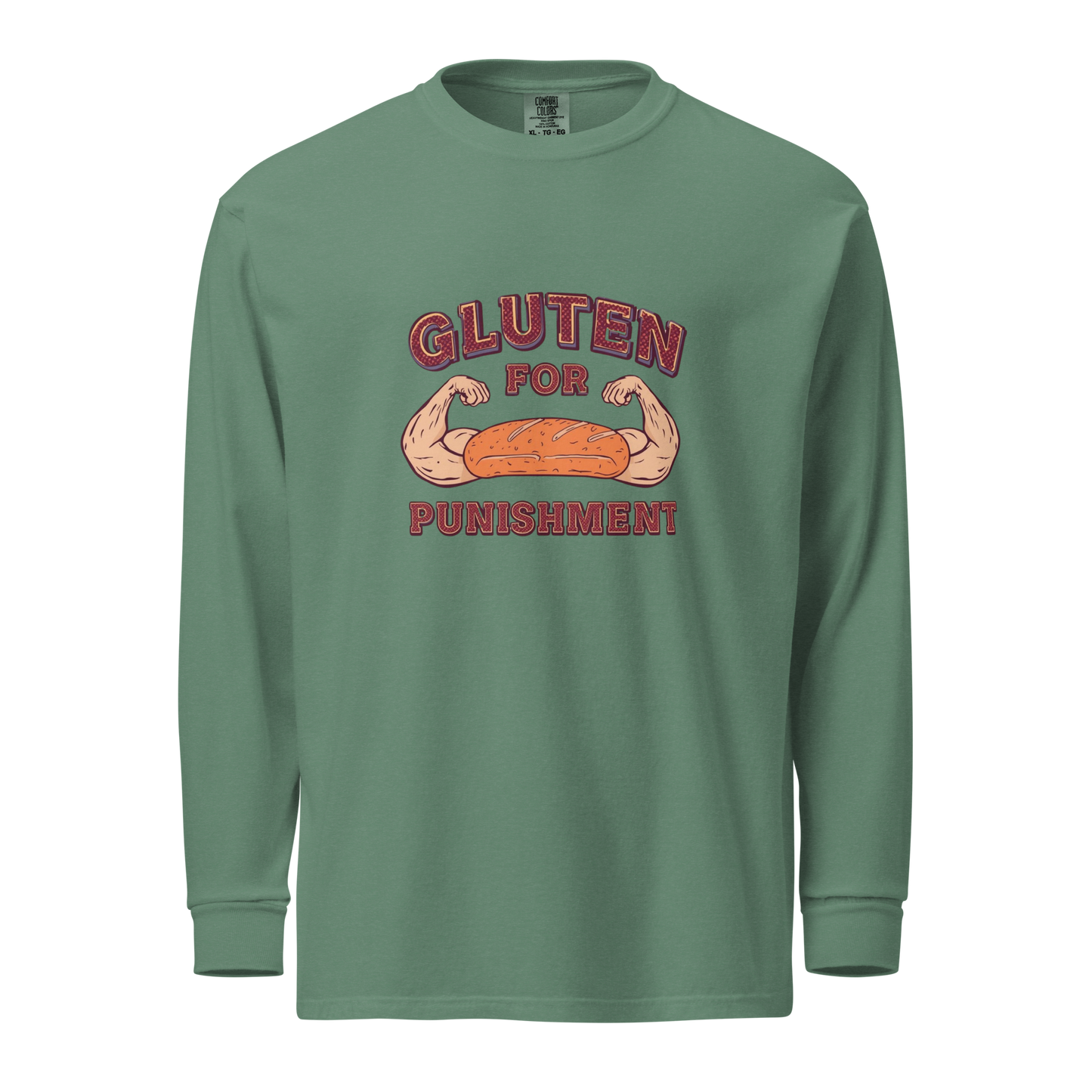 Gluten for Punishment | Garment-dyed heavyweight long-sleeve shirt Light Green Apparel > Long Sleeve Shirts ZomaModa
