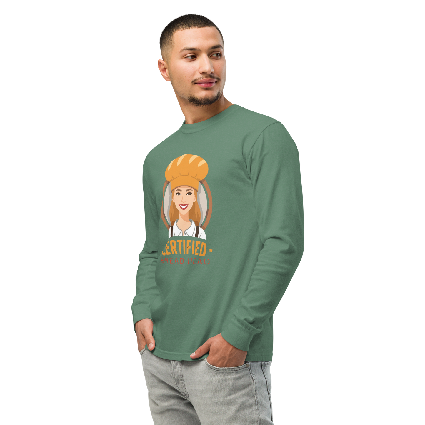 Certified Bread Head | Garment-dyed heavyweight long-sleeve shirt Apparel > Long Sleeve Shirts ZomaModa