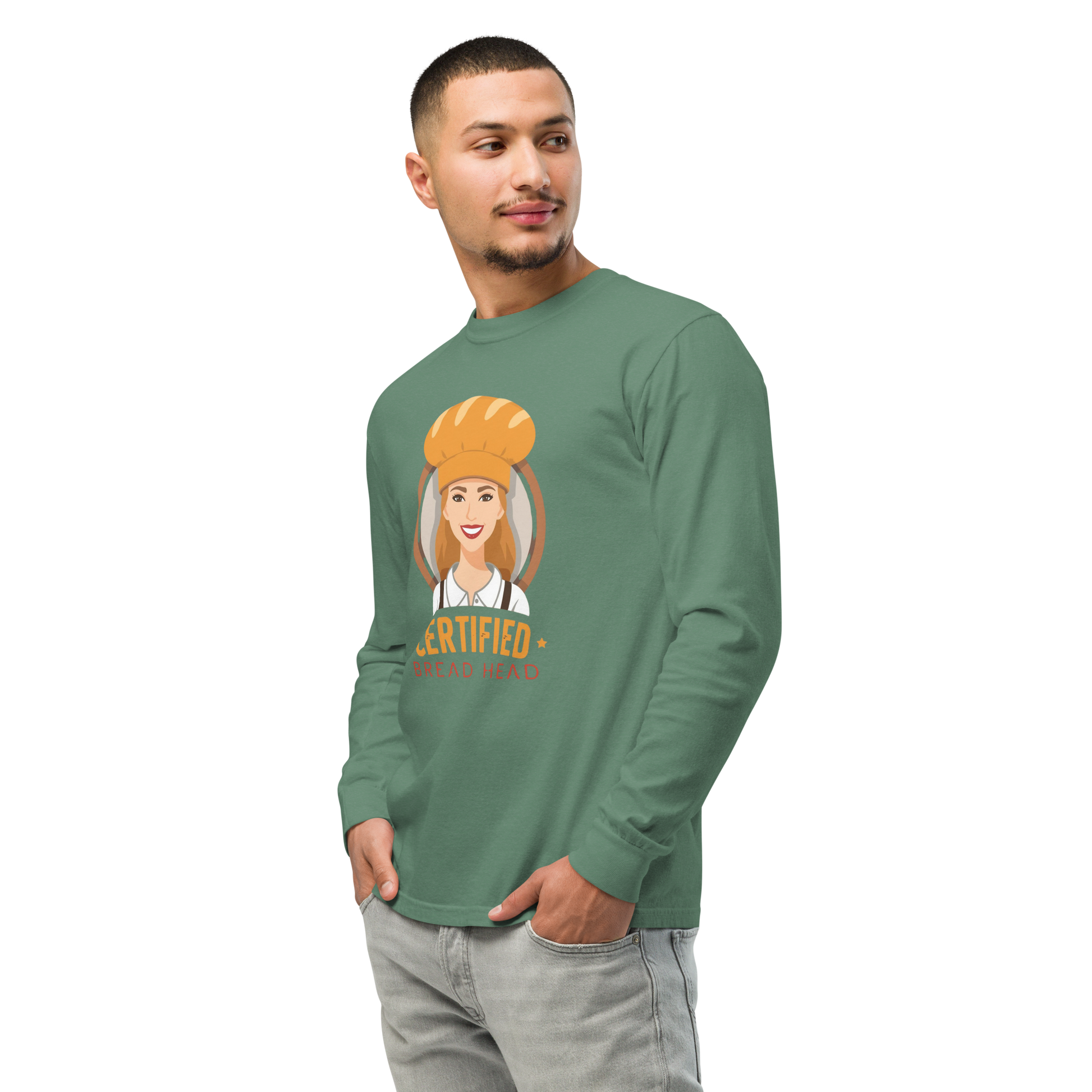 Certified Bread Head | Garment-dyed heavyweight long-sleeve shirt Apparel > Long Sleeve Shirts ZomaModa