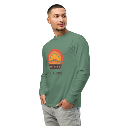 Rise & Shine | Garment-dyed heavyweight long-sleeve shirt Apparel > Long Sleeve Shirts ZomaModa