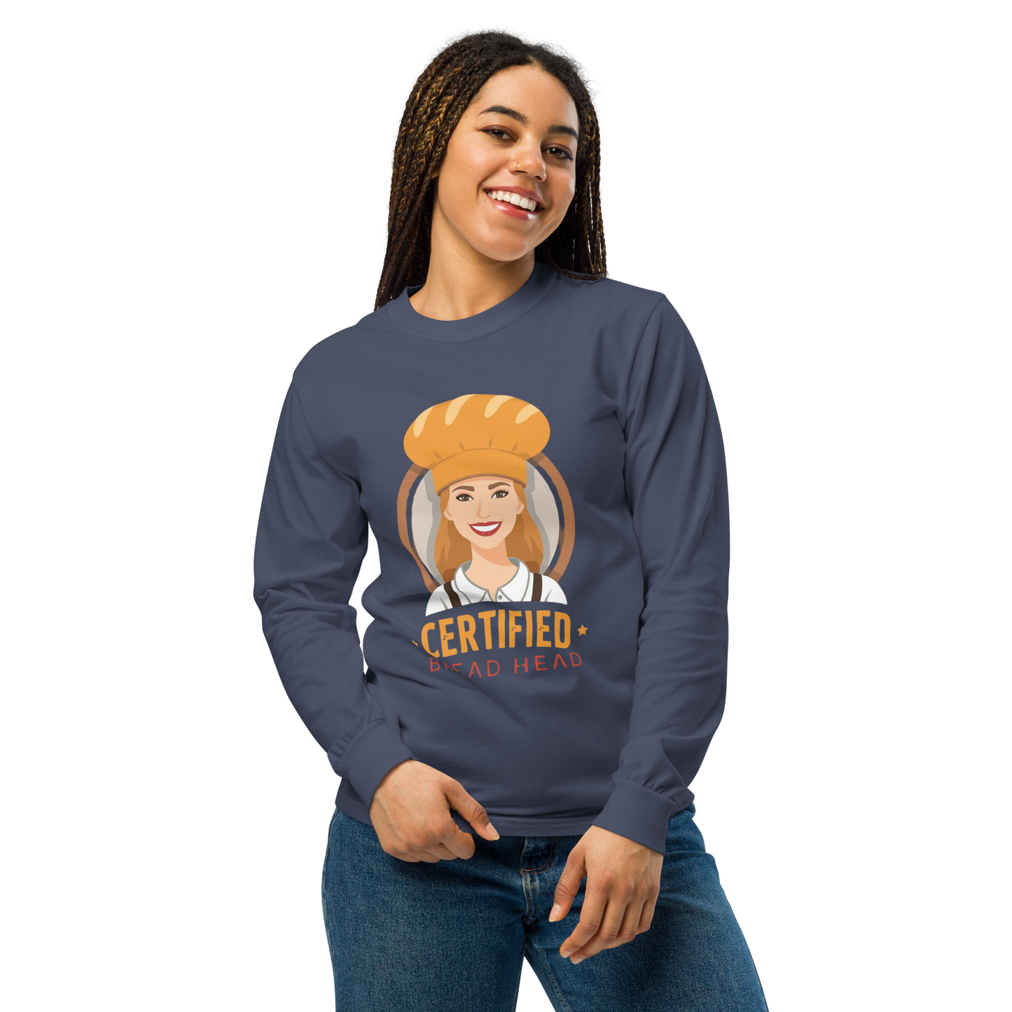 Certified Bread Head | Garment-dyed heavyweight long-sleeve shirt Apparel > Long Sleeve Shirts ZomaModa