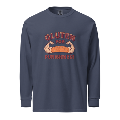 Gluten for Punishment | Garment-dyed heavyweight long-sleeve shirt Navy Apparel > Long Sleeve Shirts ZomaModa