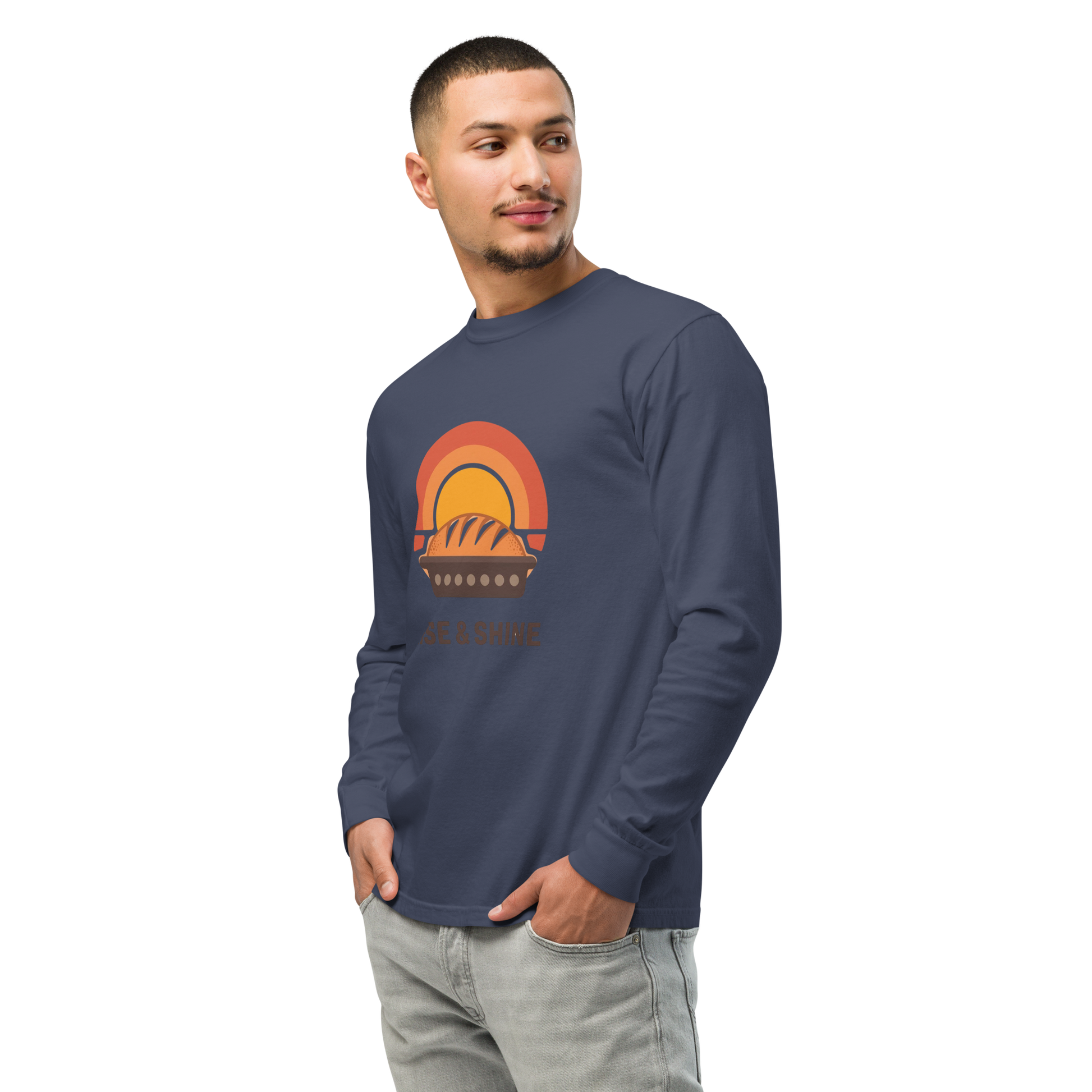 Rise & Shine | Garment-dyed heavyweight long-sleeve shirt Apparel > Long Sleeve Shirts ZomaModa