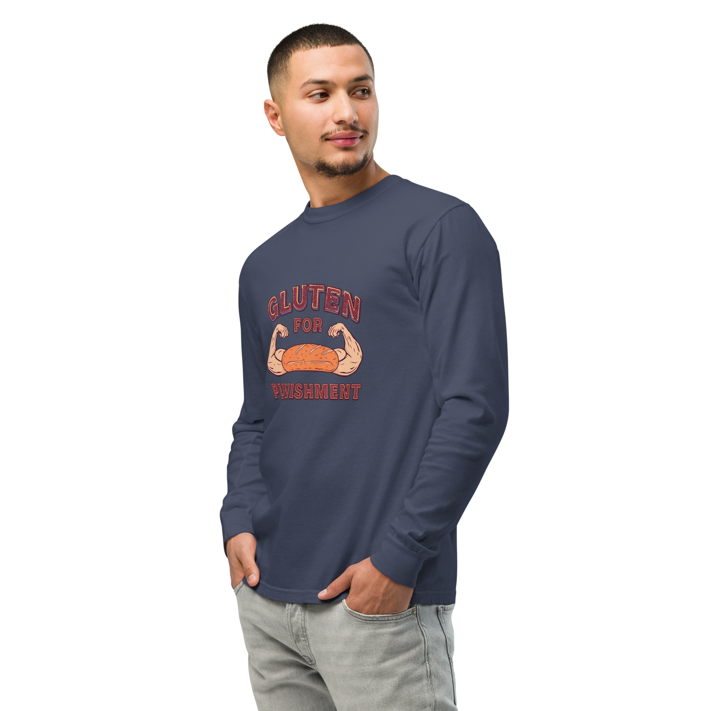 Gluten for Punishment | Garment-dyed heavyweight long-sleeve shirt Apparel > Long Sleeve Shirts ZomaModa