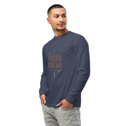Eat Sleep Bake Repeat | Garment-dyed heavyweight long-sleeve shirt Apparel > Long Sleeve Shirts ZomaModa